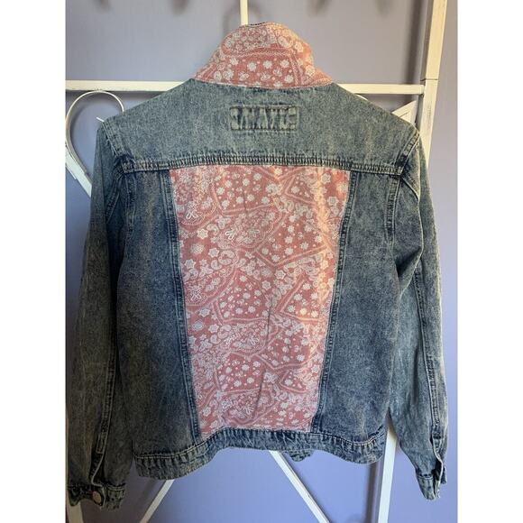 Suzanne Betro Denin Jacket Roses Going Out Romantic Sm - Picture 2 of 6